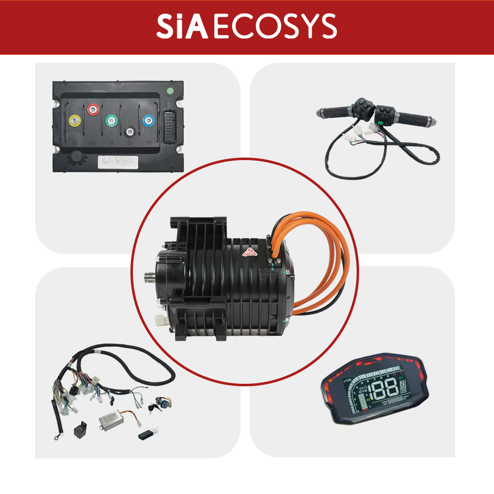 Mid Drive Motor Kit 72V 3000W - QSMOTOR QS138 3000W V3 70H –