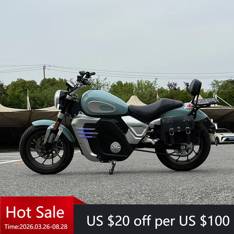 72V 5000W Electric Motorcycle - Retro Prince Central Racing – elektryczny