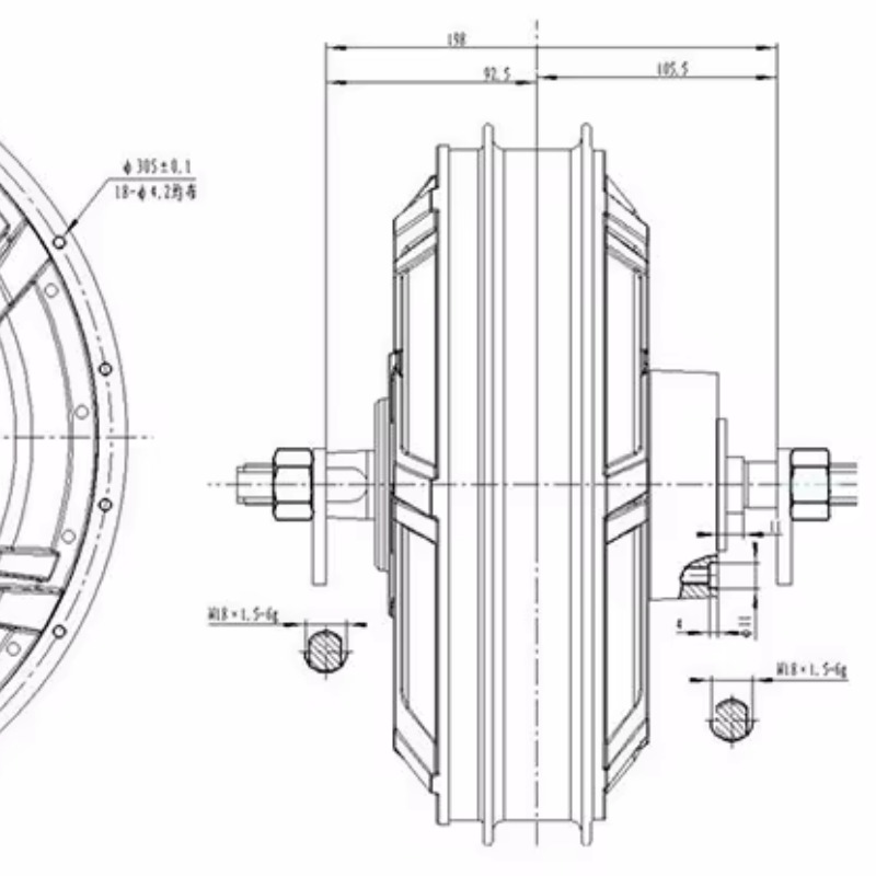 Silnik QS Motor 273 Model 72v- – Qs273 Hub Motor 8000W 72V recenzja i cena