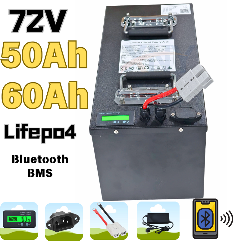 Akumulator litowo-żelazowo-fos – 72V 60Ah Lifepo4 Battery Pack recenzja i cena