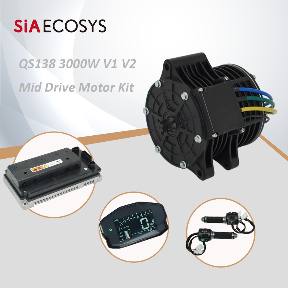 QSMOTOR QS138 3000W 72V 100KPH – Mid Drive Motor Kit 72V 3000W recenzja i cena