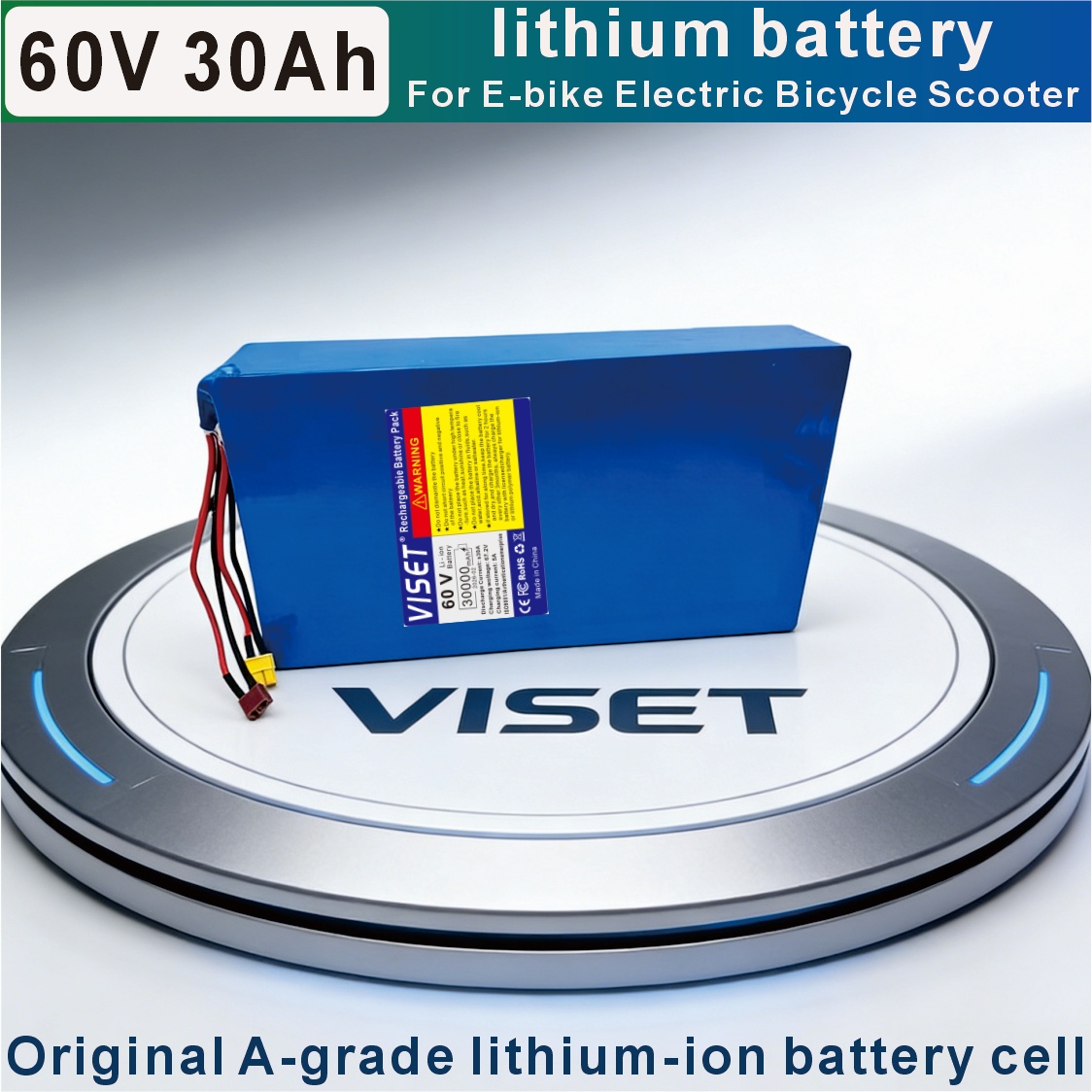 VISET 60V 30AH Akumulator rowe – 60V 30Ah Electric Scooter Battery recenzja i cena