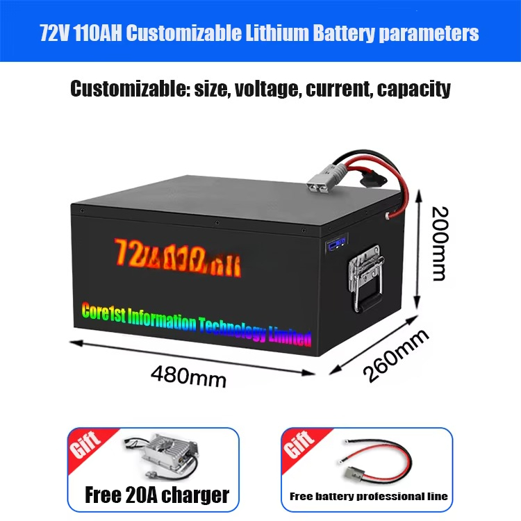 Akumulator litowo-żelazowo-fos – 72V 60Ah Lifepo4 Battery Pack recenzja i cena